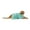 Striped Aqua, variant on Bone Dry Embroidered Microfiber Large Pet Towel, 41x23.5", Aqua