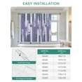 thumbnail image 6 of Purple Gray Tie Up Curtains for Windows 45 Inch Length Balloon Curtains Kitchen Adjustable Balloon Window Shade Vintage Farmhouse Ombre Wooden Grain Tie Up Valance Bathroom Curtain Window 52"x45", 6 of 6