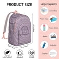 thumbnail image 5 of Mandala Floral Boho Backpack with Computer Pocket, Spacious College School Bookbag, Lightweight Daypack for Work and Travel, Wonderful Gift, 5 of 5