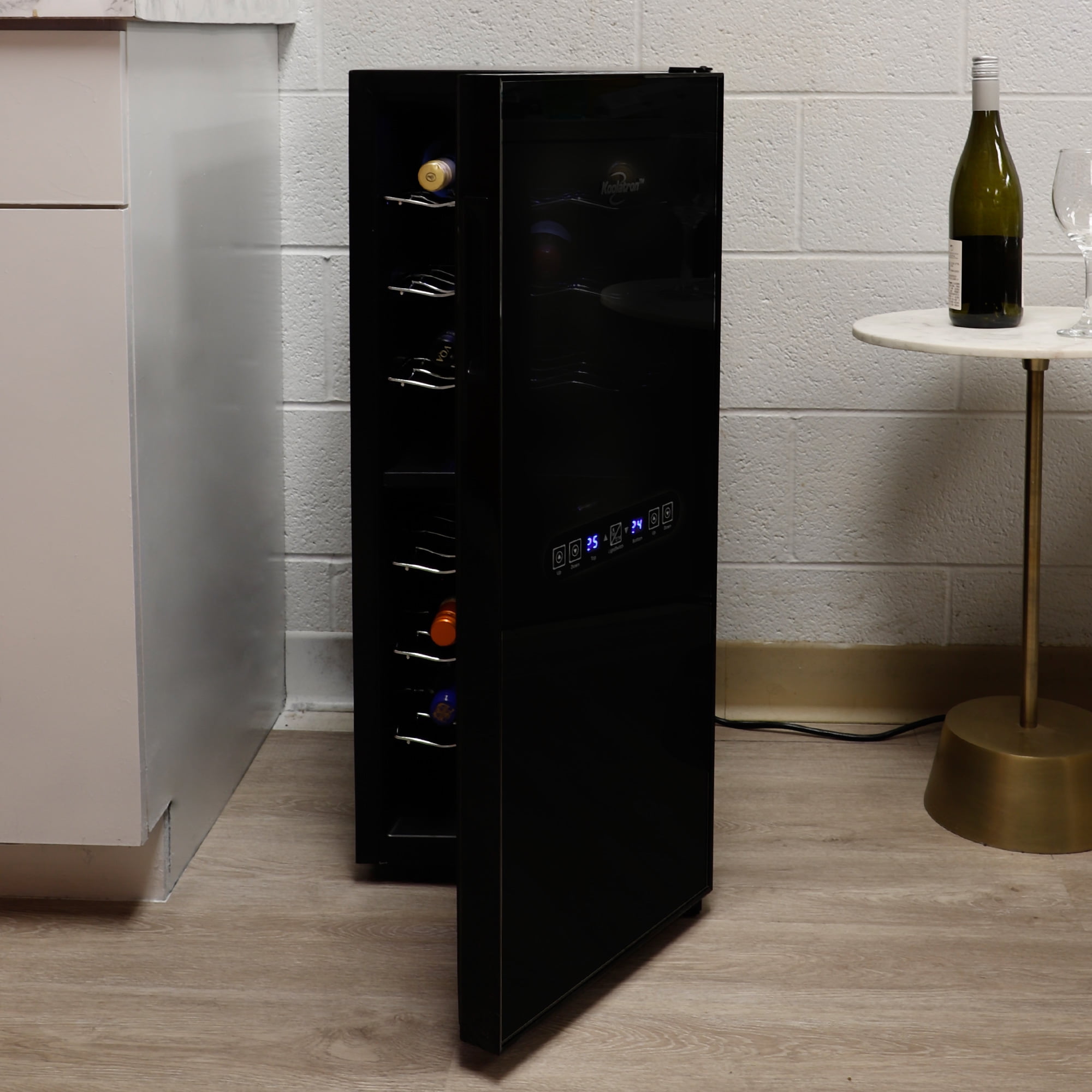 Koolatron 24 Bottle Dual Zone Wine Cooler Freestanding Wine Fridge