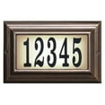 thumbnail image 2 of Edgewood Oval Lighted Address Plaque In Antique Copper Frame Color, 2 of 6