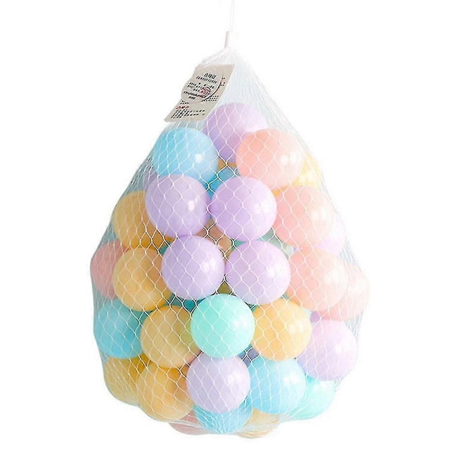 Multicolored Soft Play Balls for Toddlers - 100 Pcs Thickened Plastic Ocean Balls, Safe Squeezable Baby Toy