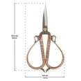 thumbnail image 6 of JubileeYarn Antique Style Heirloom Craft Embroidery Scissors w/Decorative Cast Handles Classic Chinese Look - Copper, 6 of 7