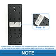 thumbnail image 4 of Unique Bargains Power Window Switch Front Left Driver Side Window Control Switch for Hyundai Getz Matrix Black, 4 of 7