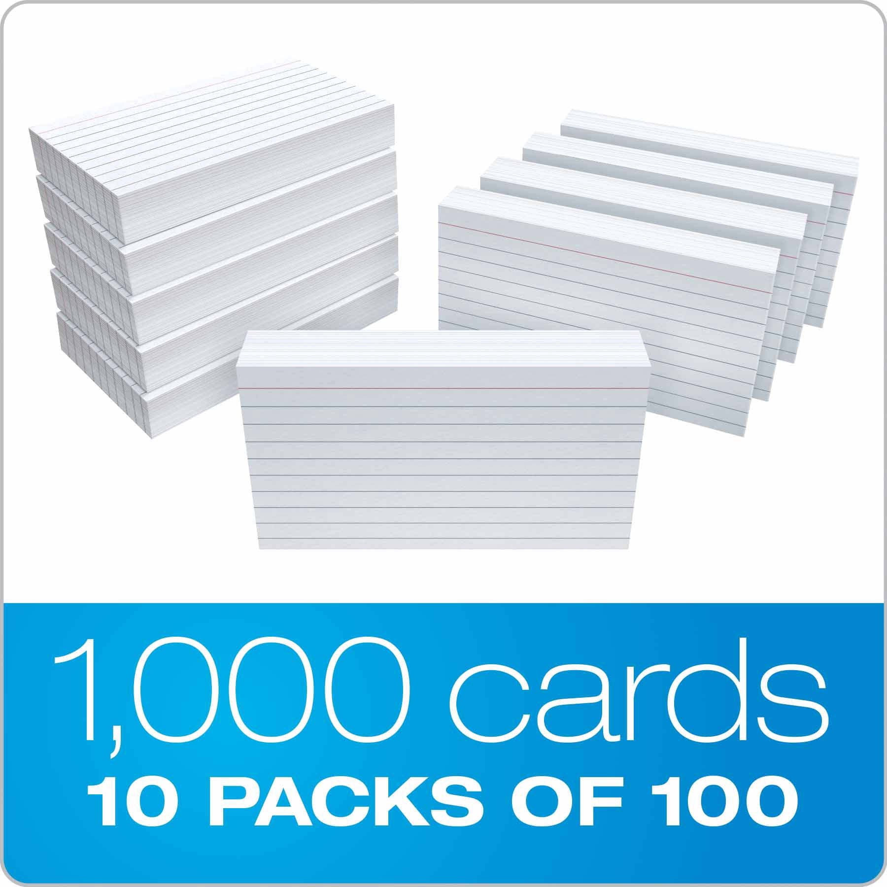 10PC Oxford Oxford Ruled Index Cards, 3 x 5, White, 100/Pack 31