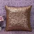 thumbnail image 2 of Funda de almohada con lentejuelas brillantes de color sólido Pedty, decoración para el hogar, fundas de cojín, almohadas, café, 2 of 3