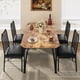 thumbnail image 5 of CazToi Juego de mesa de comedor de 5 piezas para 4, mesa y sillas de cocina que ahorra espacio con diseño de esquinas recortadas, superior de madera MDF y estructura metálica, 5 of 8