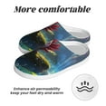 thumbnail image 6 of Daiia Pond Cute Axolotl Print Women’s Fuzzy Slippers Memory Foam Lightweight House Shoes Cozy Loafer Flannel House Shoes-40/41, 6 of 7