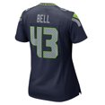 thumbnail image 3 of Women's Nike Levi Bell College Navy Seattle Seahawks Team Game Jersey, 3 of 7