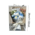 thumbnail image 3 of Crochet Flowers Bouquet with Bag - Hand Knitted Wool Flower Rose Small Bouquet Box Bouquet Valentine's Day, Handmade Crochet Flower for Valentine, Wedding, Birthday, Gift for Wife, Friend, Teacher, 3 of 5