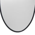 thumbnail image 4 of Wall Mirror with Sleek Oval Metal Frame and Loop Hook, Black- Saltoro Sherpi, 4 of 5