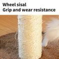 thumbnail image 4 of Fiudx Rascador de Sisal para Gatos, Estructura de Escalada con Pelota de Juguete, Base de Madera Resistente, Diseño Compacto, Zona de Juego Multifuncional para Gatos de Interior, Tamaño 20 X 20 X 13, 4 of 6