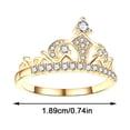 thumbnail image 3 of Xihbxyly Nueva Joyería de Novia, Romántico Conjunto de Anillos de Diamantes, Elegante Anillo de Compromiso de Circonita, Elegante Alianza de Boda, Regalo Perfecto de Navidad, Ocasiones Especiales, Di, 3 of 3