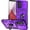 Purple w/ Slide Camera 2nd gen. Military Grade, variant on for Samsung Galaxy A14 5G Case with Slide Camera Cover HD Screen Protector [Military Grade 16ft. Drop Tested] Magnetic Ring Holder Kickstand Protective Phone Case for Samsung Galaxy A14 5G, Black