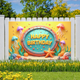 thumbnail image 3 of Marine Theme Birthday Party Banner Decorative Design Banner for Birthday Party Kids Event Celebration, 3 of 9