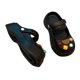 thumbnail image 1 of Zapatos de jardín de PVC para mujer, de verano, con puntera cerrada y aberturas, sin cordones, talla 38-39, color negro, 1 of 8