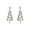 Christmas Tree, variant on 1 Pair Women Earrings Christmas Tree Shape Cubic Zirconia Decor Hollow Out Hanging Earrings New Year Party Dangling Earrings Ear Jewelry