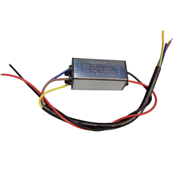Controlador LED impermeable, convertidor de aluminio para tiras LED, iluminación LED industrial 50W 300mA