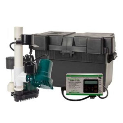 Zoeller 5080007 12 V Submersible Battery BackUp Sump Pump System