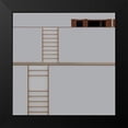 thumbnail image 2 of Luycx, Theo 20x20 Black Modern Framed Museum Art Print Titled - Hospital Wall Inside, 2 of 5