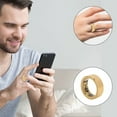 thumbnail image 3 of Bewinner Smart Ring - Ideal Gift, IPX8 Intelligent Sleep Monitor, Multifunctional Health Care Sports Ring Stylish & Practical for Daily Use, Gold, 3 of 7