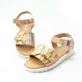 thumbnail image 5 of KaLI_store Girl Sandals Toddler/Little Kid Girls Sandals Fashion Bow Summer Shoes,Rose Gold, 5 of 5