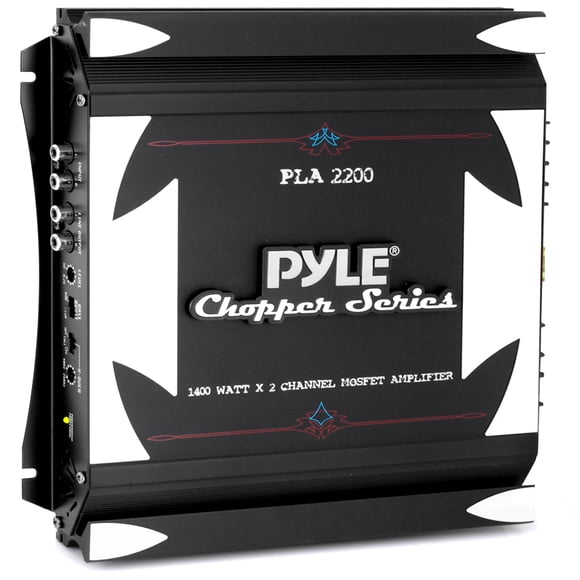 Amplificador estéreo para coche Pyle PLA2200 1400 W MOSFET de 2 canales
