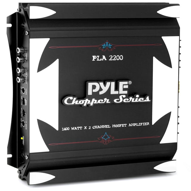 Amplificador estéreo para coche Pyle PLA2200 1400 W MOSFET de 2 canales