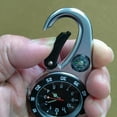 thumbnail image 2 of Waterproof Carabiner Quartz Pocket Watch With Compass, Portable Clock For Hiking And Camping Trips, 2 of 7