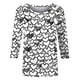 thumbnail image 5 of Xuyuer Women's Casual 3/4 Sleeve T-Shirts Round Neck Cute Tunic Tops Basic Tees Blouses Business Work Tee Top Summer Tunic Tops Dressy T-Shirts Pleated Shirts Fit Pullover Tshirts, 5 of 8
