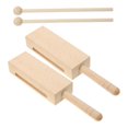 thumbnail image 4 of 2 Sets Percussion Wooden Rhythm Instrument Music Instruments for Adults Wood Instrument Rhythm Stick Child Log, 4 of 6