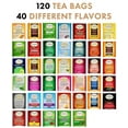 thumbnail image 4 of Twinings Tea Sampler Collection – 120 Tea Bags, 40 Flavors/Assorted Tea, Gift Set in Decorative Bamboo – Tea Organizer Included – Ideal for Home, Office, Family & Friends (Bamboo Box), 4 of 5