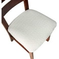 thumbnail image 1 of LAICAIW Seat Covers for Dining Room Chair Seat Slipcovers Kitchen Chair Covers (White, 2 Pcs), 1 of 7