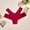 Red, variant on Women's Ice Silk Lace V Front Thong Panties Mid Rise Breathable Cotton Casual Daily Underwear Red S