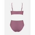 thumbnail image 4 of Maillot de Bain une Pièce pour Femme à Volants, Lacé, Tenue de Plage, Contrôle du Ventre, Costume de Bain, 4 of 4