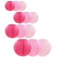 thumbnail image 1 of KAKOWELY 12 piezas de farolillos redondos colgantes de papel de colores para decoración de fiestas, 1 of 5