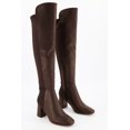 thumbnail image 2 of Women's Square Toe Block Heel Over The Knee Boots, 2 of 6