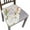 Beige+flowers, variant on Seat Covers for Dining Room Chairs Stretch Printed Chair Seat Covers Set of 6, Removable Washable Upholstered Chair Seat Protector Cushion Slipcovers for Kitchen, Office(Beige)