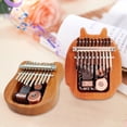 thumbnail image 4 of Kalimba Mini Thumb Piano 10 Keys Portable Musical Instrument Cartoon Cute Kalimba Thumb Piano Music Box Gift for Adult Beginners Interesting Party Travel Sapele Wood Thumb Piano, 4 of 7