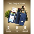 thumbnail image 2 of Passport Holder Travel Wallet For Men & Women - Slim Passport Cover RFID Blocking, 2 of 6
