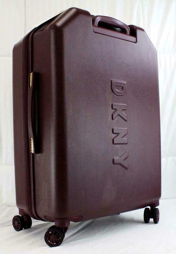 dkny silver suitcase
