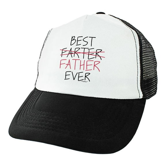 ThisWear Gifts for New Dad Best Farter Father Ever Trucker Hat Black