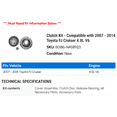 thumbnail image 2 of Clutch Kit - Compatible with 2007 - 2014 Toyota FJ Cruiser 4.0L V6 2008 2009 2010 2011 2012 2013, 2 of 2
