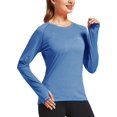 thumbnail image 3 of czcpp-Women's UPF 50+ Sun Protection Shirt Long Sleeve SPF UV Shirt Rash Guard Swim Hiking Fishing Tops Lightweight, 3 of 4