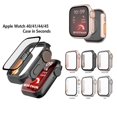 thumbnail image 2 of Para Apple Watch IWatch Series 45mm 41mm 44mm 40mm Hard PC Case + Protector De Pantalla De Vidrio Templado Cubierta Protectora Cambio A Ultra 49mm, 2 of 4