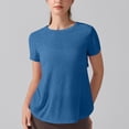 thumbnail image 7 of HBYJLZYG Women's Short Sleeve Workout Top, Twist Back Cutout Design with Crew Neck, Breathable Athletic Shirt for Yoga Gym Running Summer Casual Activewear, 7 of 7