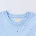thumbnail image 4 of Bellafa 100% Cotton Toddler Girls Summer Short Sleeve Dress Cartoon Prints Casual Jersey Dresses For 2-7 Years-Unicorn, 4 of 7