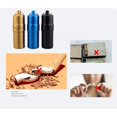 thumbnail image 3 of 1 pitillera, porta cigarrillos portátil impermeable con llavero, caja redonda para cigarrillos para hombres y mujeres (negro) Rojo Verde, 3 of 4