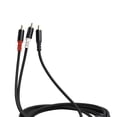 thumbnail image 3 of Carevas Audio Cable,Players Y Adapter RCA Y Cable Adapter Audio Cables Plated 16.4Ft Amplifier Male 2 RCA DVD Players Y dsfen Shielded Plated 16.4Ft Stereo Audio Cable 16.4Ft Amplifier TV RCA Male, 3 of 7