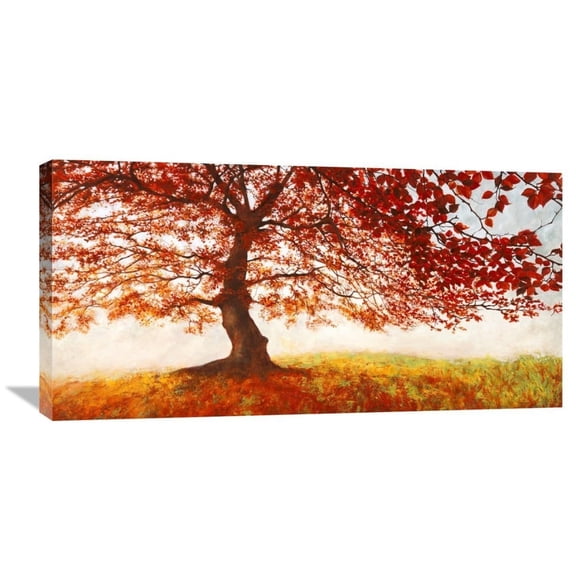 Global Gallery Jan Eelder,'Red Leaves' Stretched Canvas Artwork